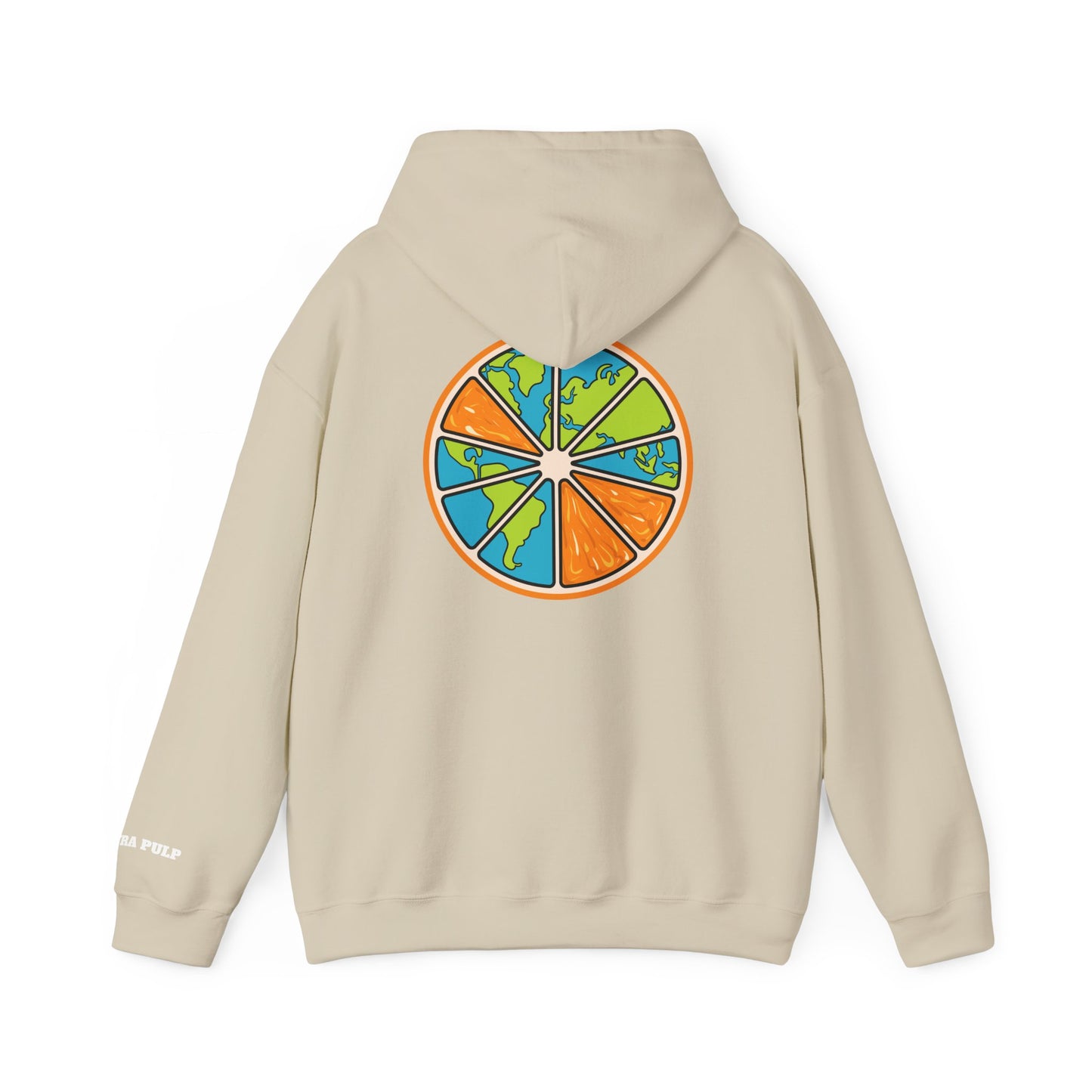 Unisex Heavy Blend™ Hooded Sweatshirt - Extra Pulp Earth Design